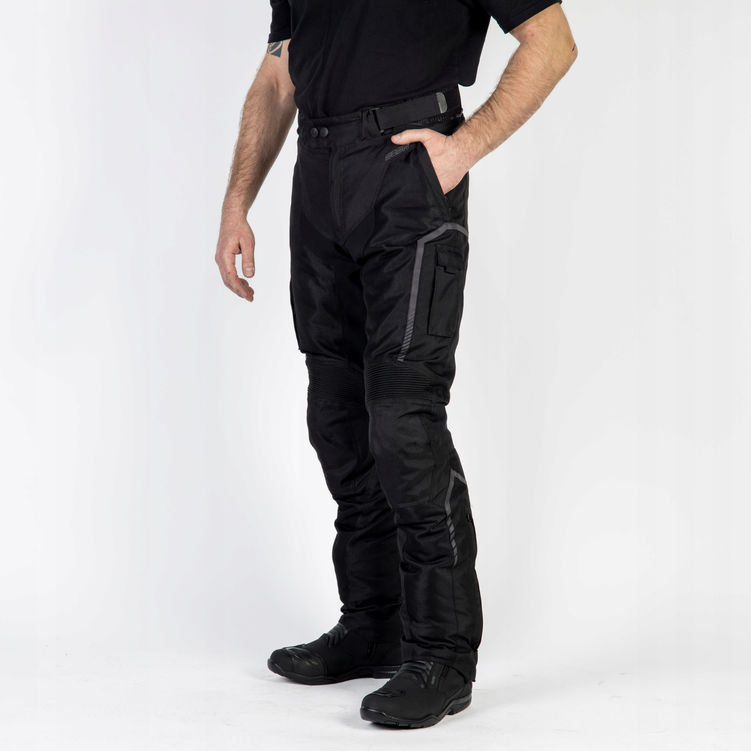 SPODNIE MOTOCYKLOWE FLOW OZONE MĘSKIE WODOODPORNE Rozmiar 4XL