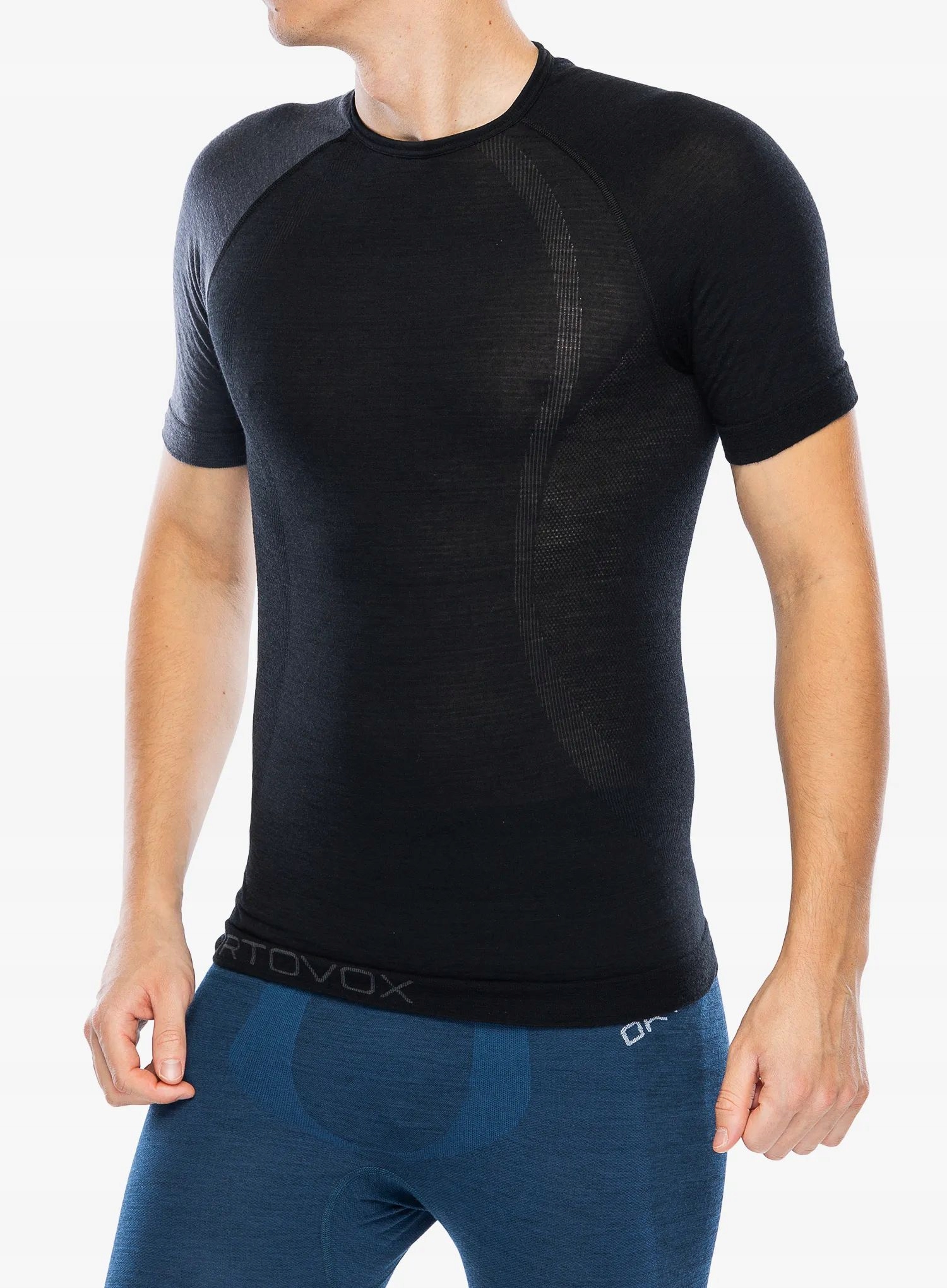 Tričko tričko Ortovox 120 Comp Light Short Sleeve černá barva XL