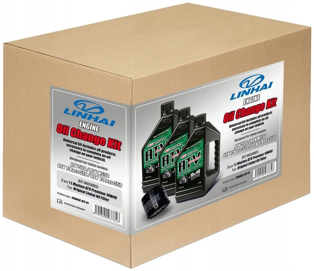 Súprava na výmenu motorového oleja filter Linhai 500, M550, M550L, T-Boss 5