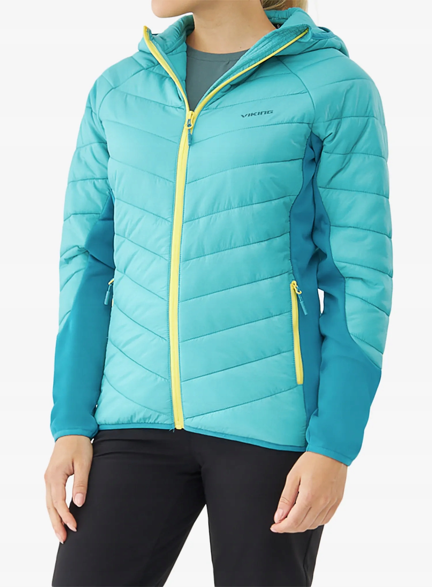 Dámská hybridní bunda Viking Becky Warm Pro Polartec Pl tyrkysová XL