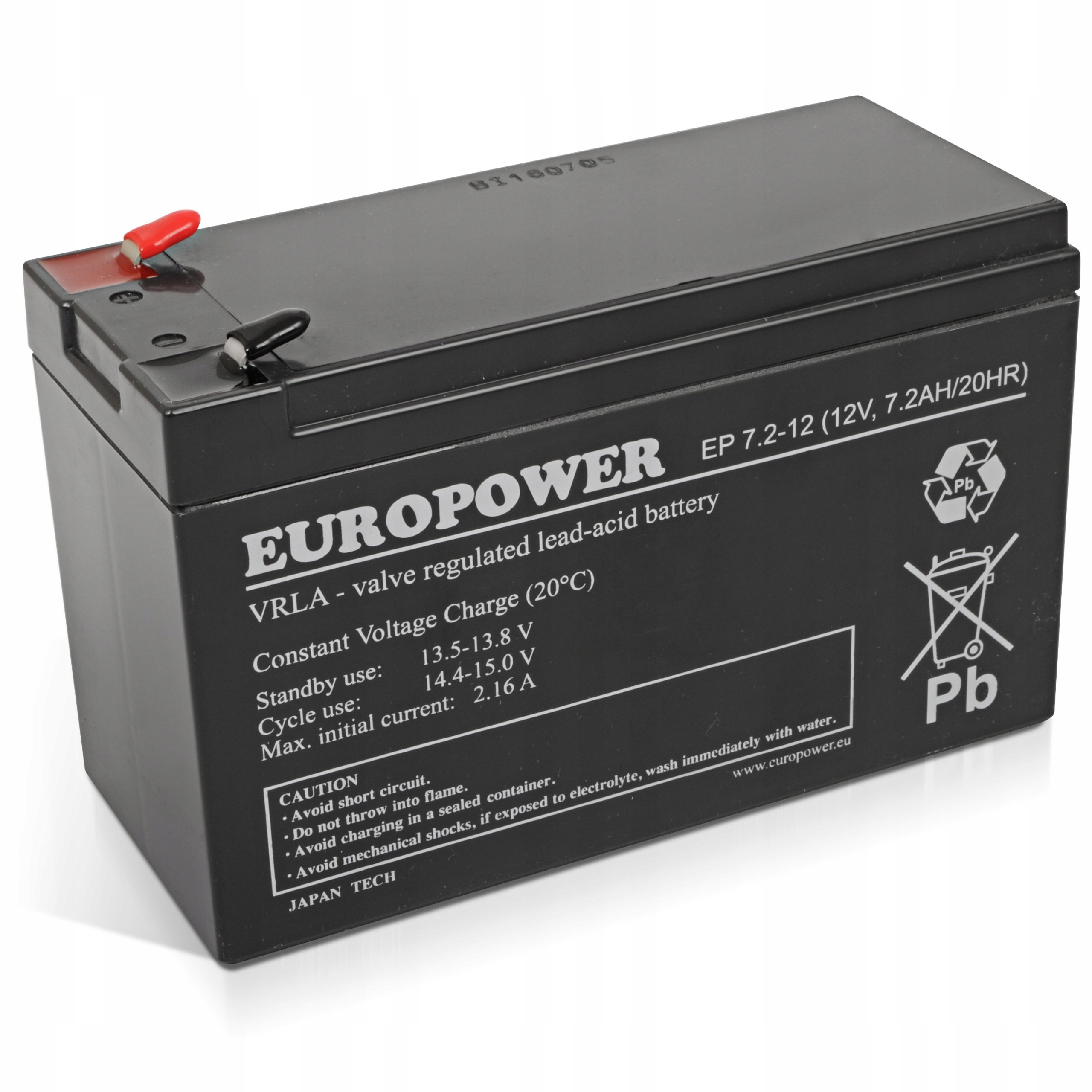 Akumulator żelowy Agm Europower Ep 7,2Ah 12V T2