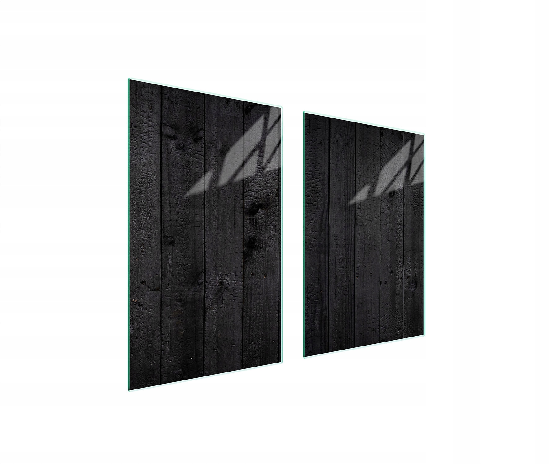 Skleněná Ochranná Deska Do Kuchyně 65x52 Dřevo Tvrzené Sklo