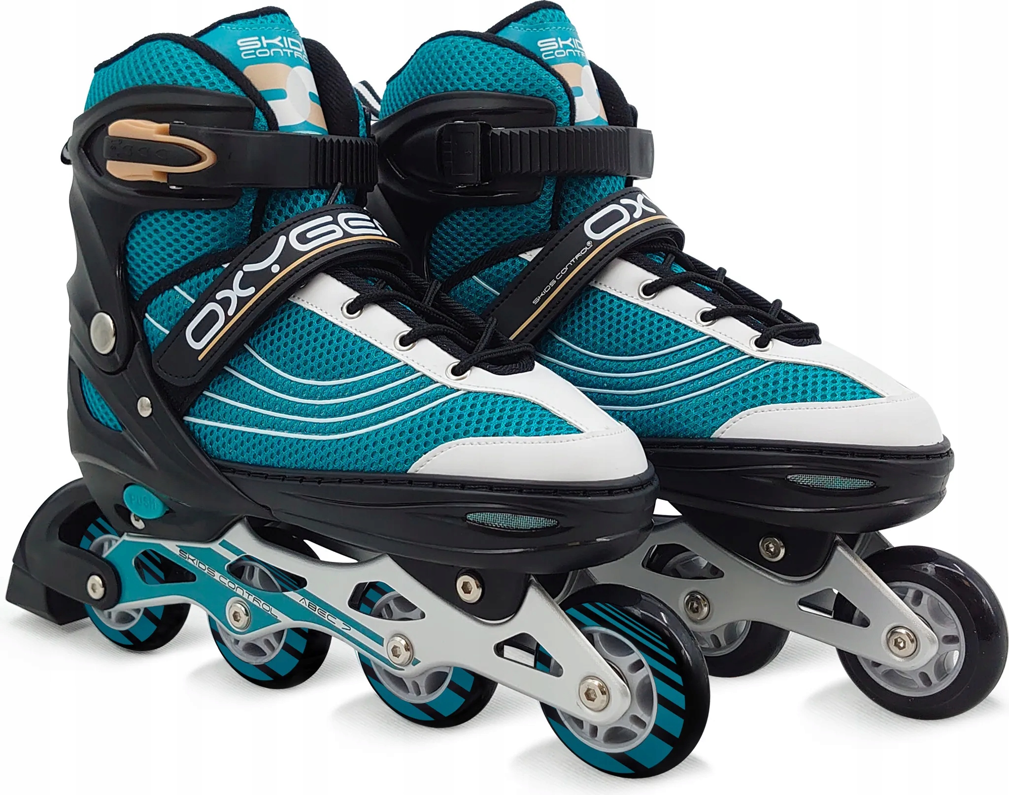 ROLKI REGULOWANE STAMP ROZMIAR 42-45 UNISEX REKREACYJNE IN-LINE NIEBIESKI