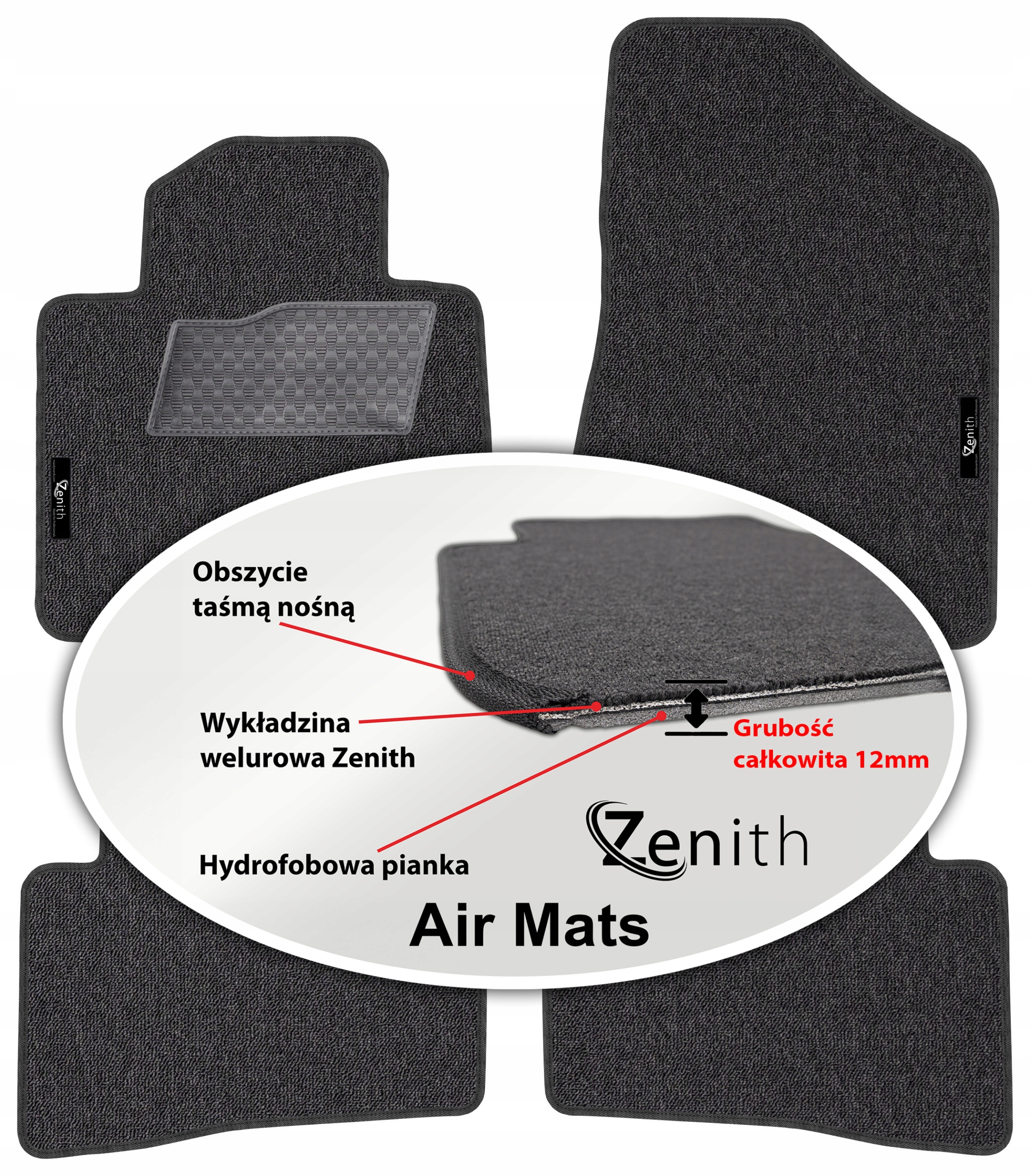 Hyundai Tucson III Suv 2015-2020 Velurové koberce do auta Zenith Air Mats