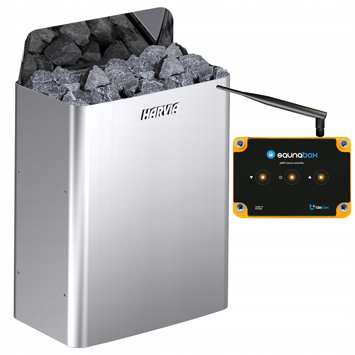 Elektrická saunová pec Harvia The wall SW60E 6kW Ovládač SaunaBox Pro