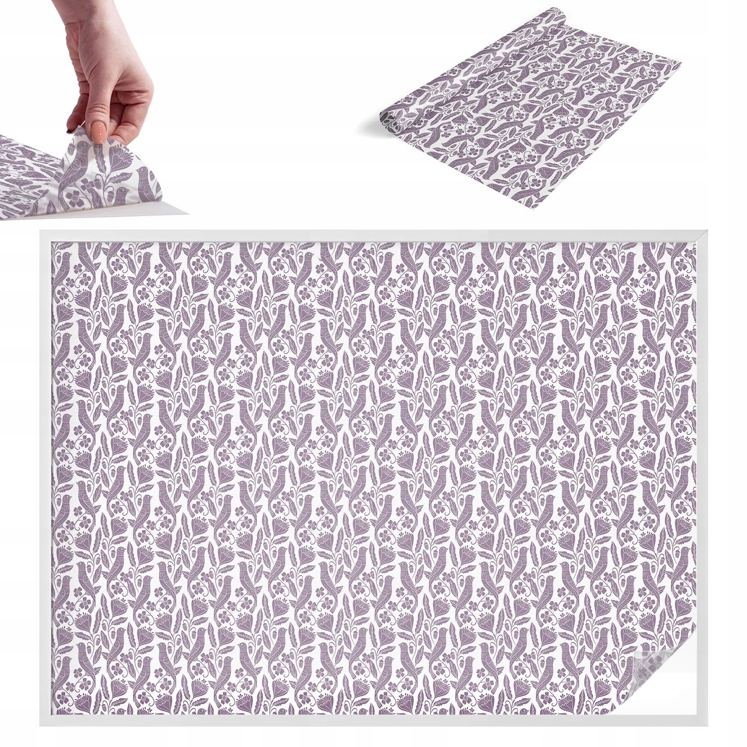 Okenní Fólie Poloprůhledná na sklo Soukromí Lidové motivy 200 x 146 cm