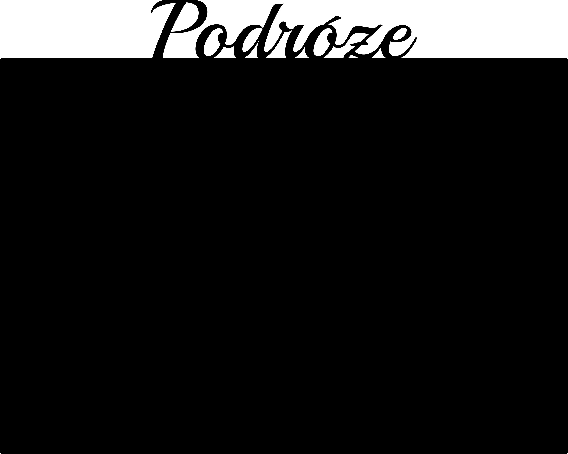 Metalová tabule magnety Z Cestování velká 100x80 cm, barvy Cestování