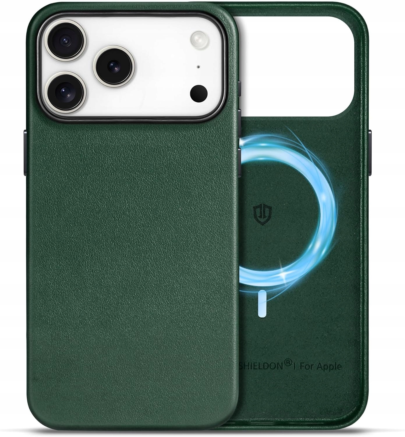 Pouzdro Zadní Kryt Shieldon Pravá Kůže pro Apple iPhone 17 Pro Max MagSafe