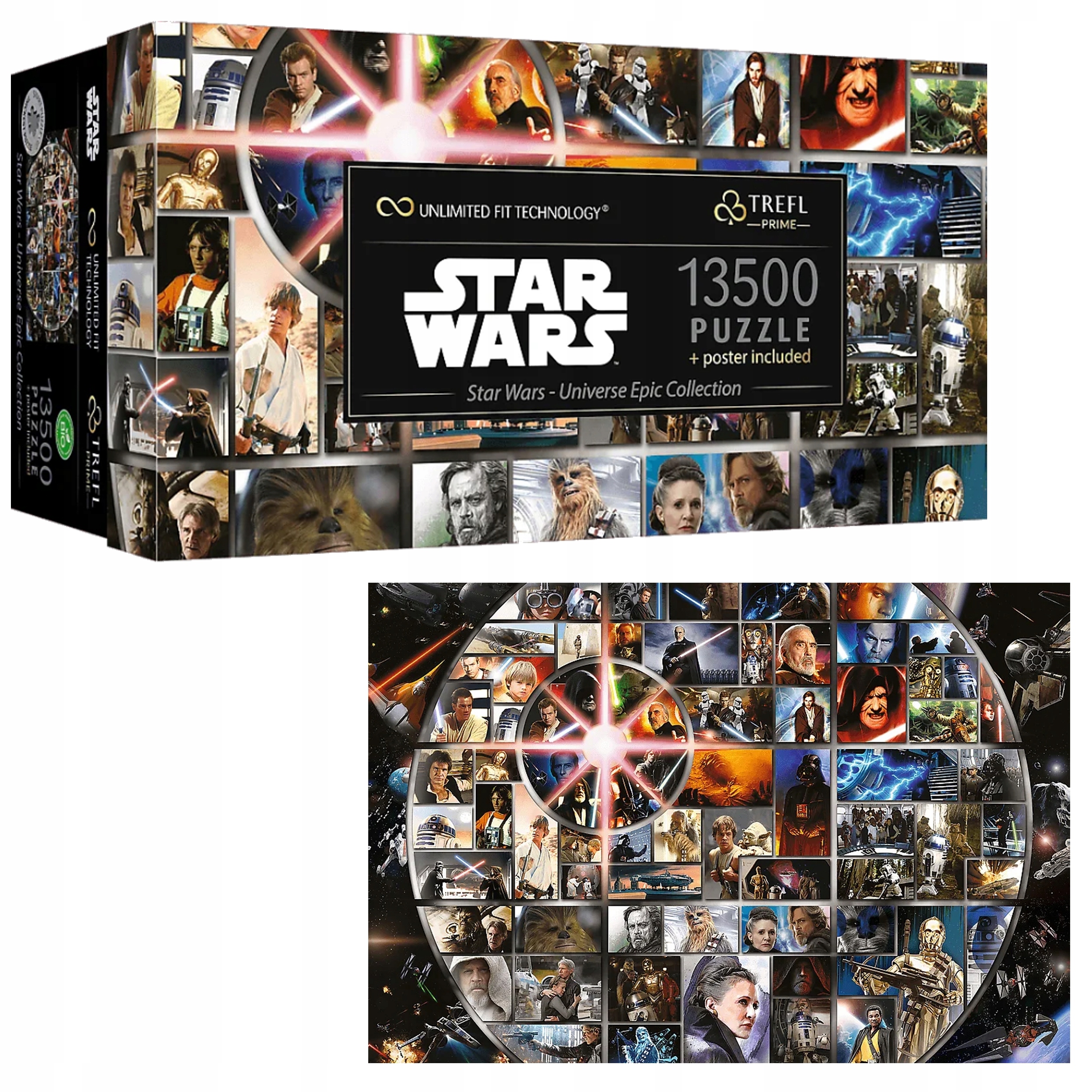 Puzzle 13500 Elementów Gwiezdne Wojny Star Wars Uft Prime 81036 Trefl