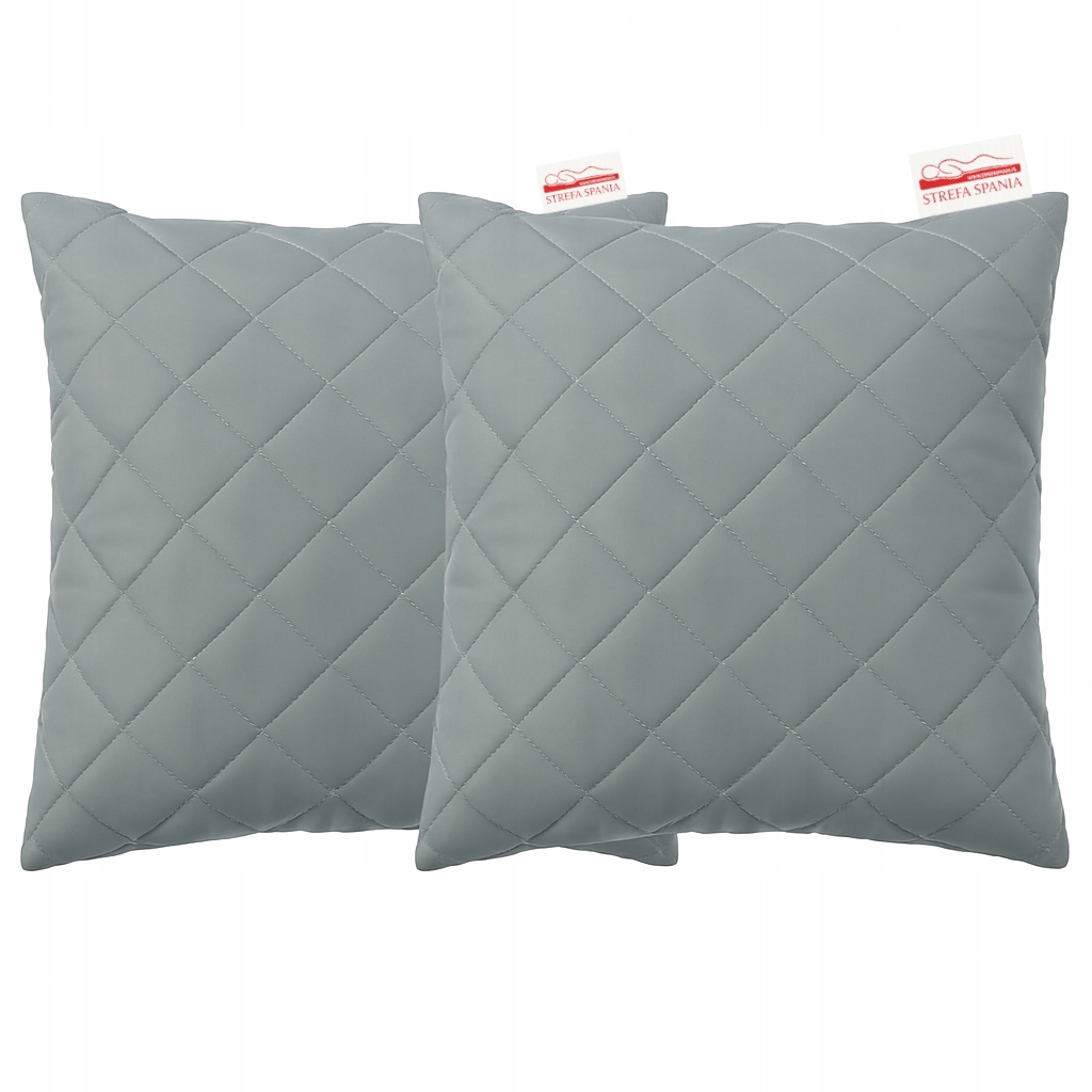 Sada dvou šedých polštářů 2x 70x80 Antialergická regulace výšky
