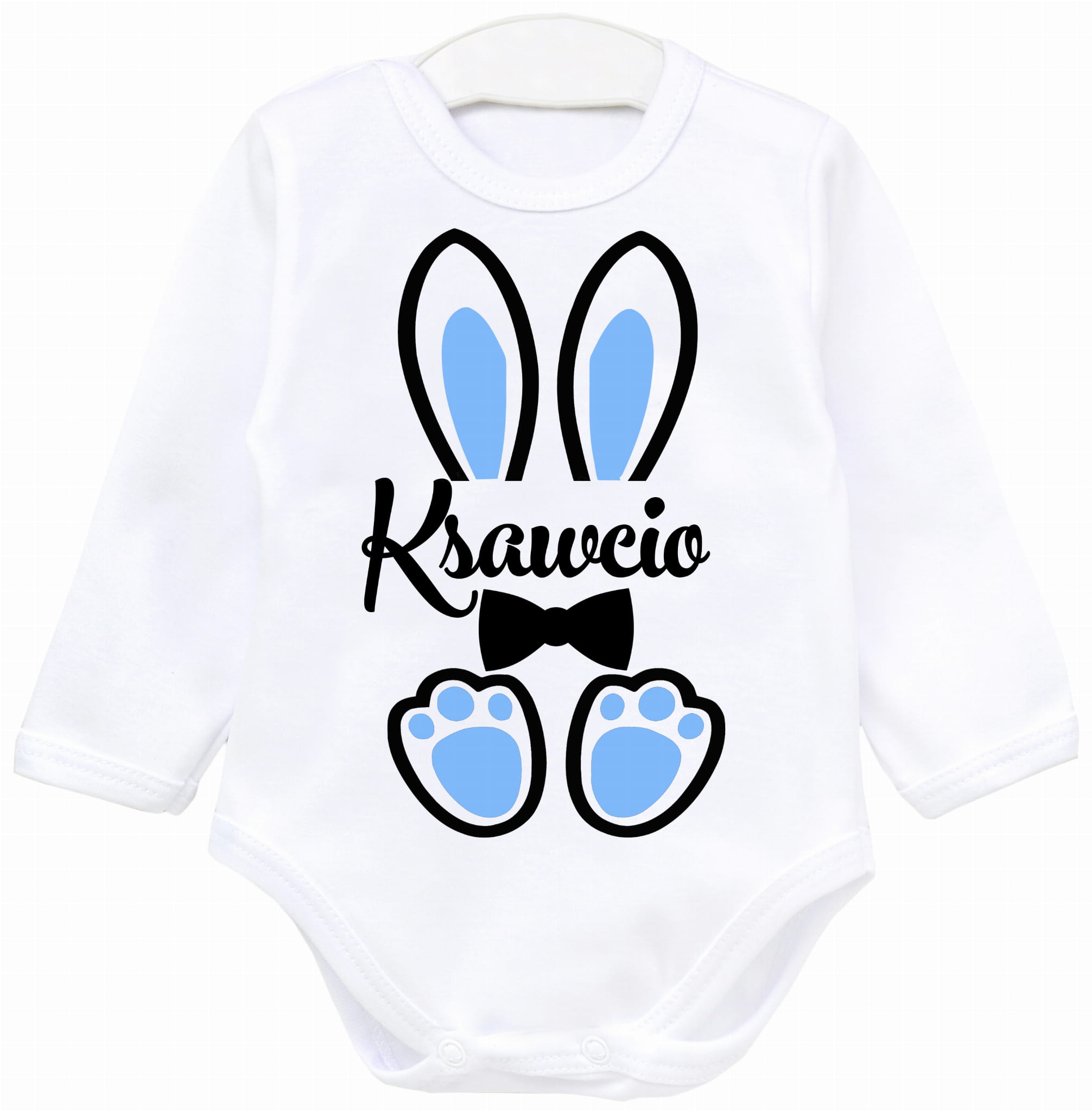 Body dziecięce niemowlęce Zajączek króliczek Imię WIELKANOC r.92