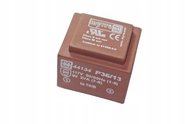 44134 Transformator zalewany 117V / 9V 2VA [1szt]