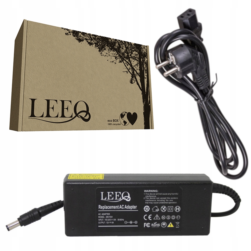 

Zasilacz LeeQ do przyłącza z wentylatorem 12V 6A