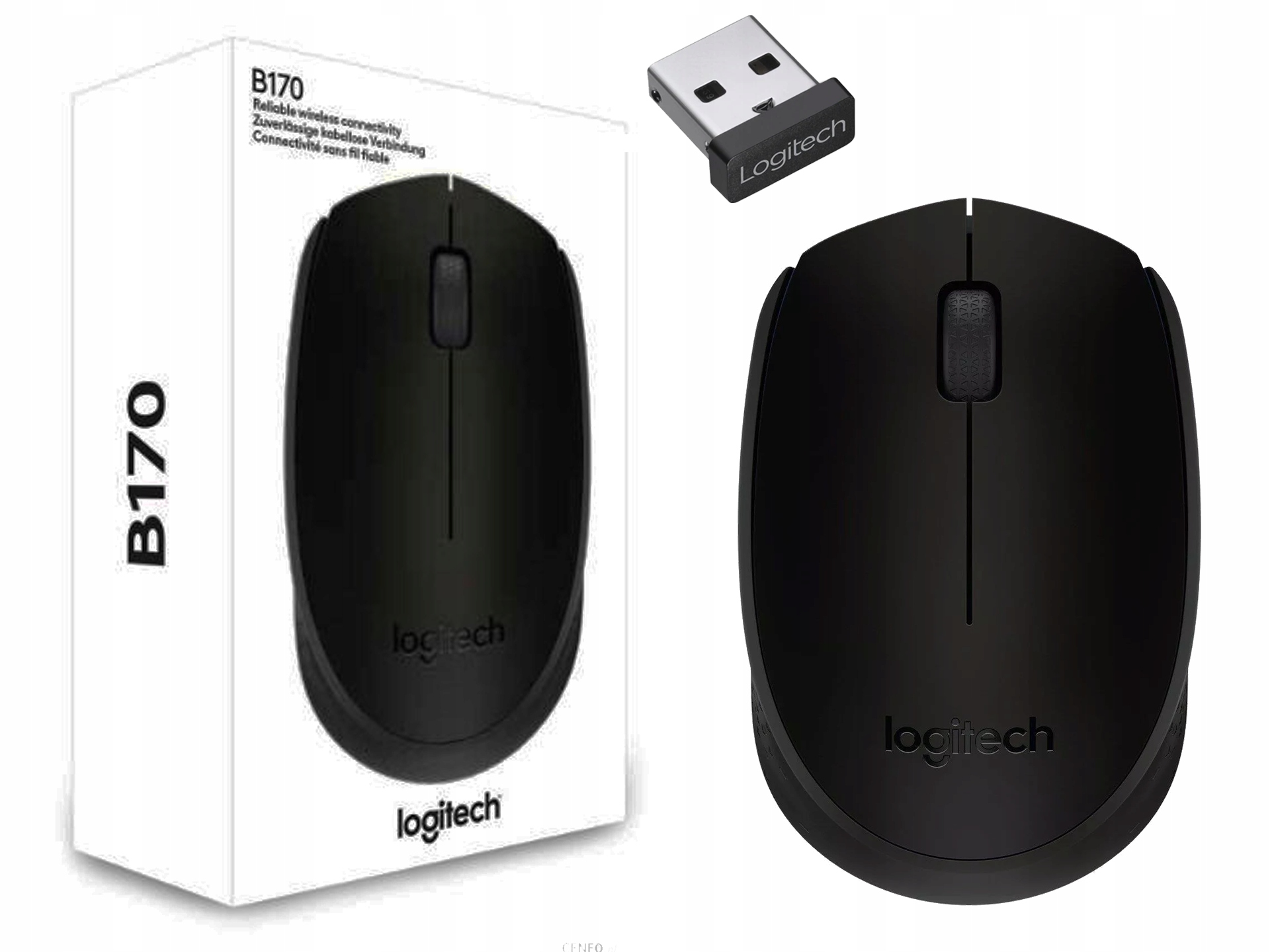 

Bezprzewodowa mysz Logitech B170 910-004798 czarna