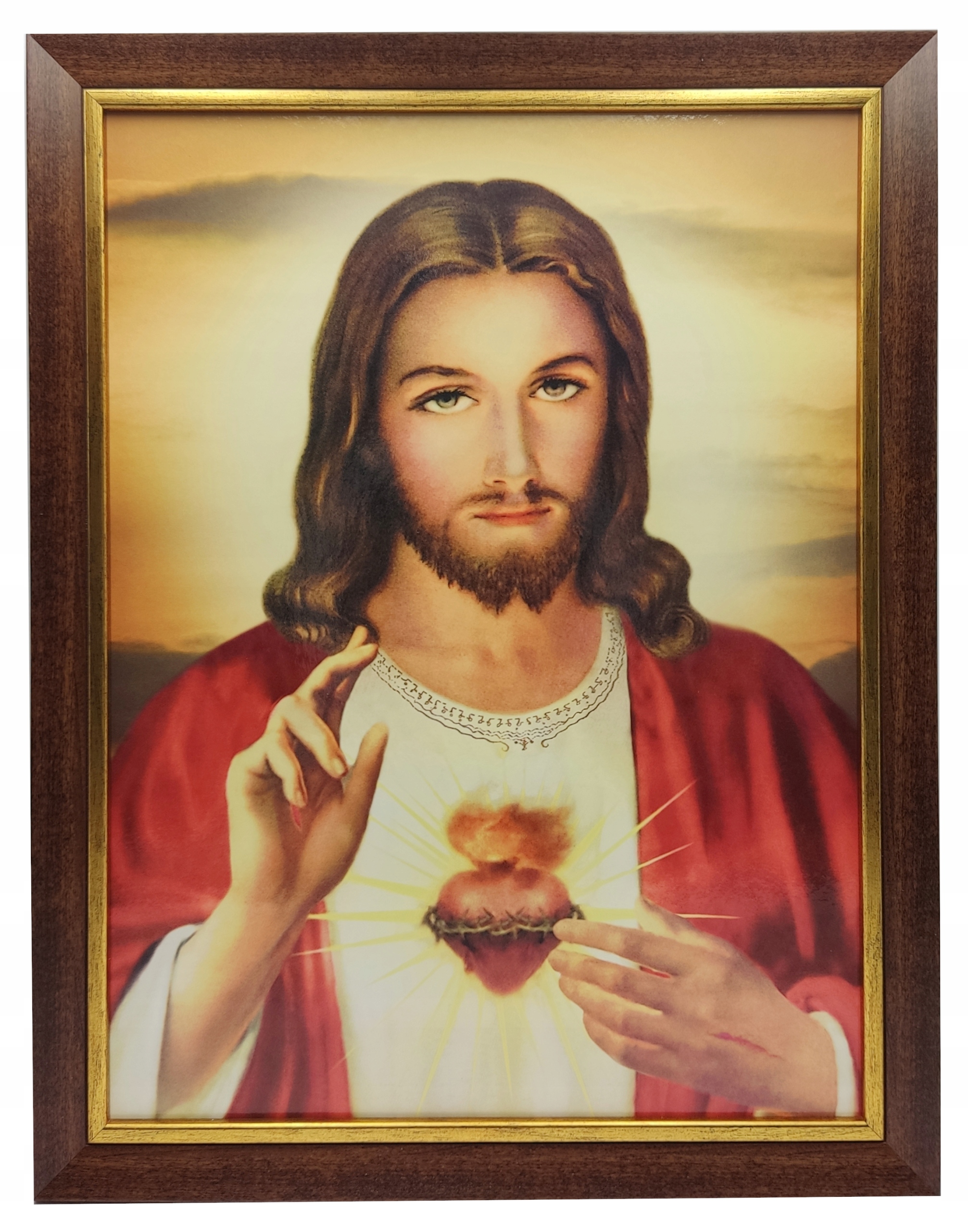 

Serce Jezusa Święty Obrazek W Ramie Na Ścianę