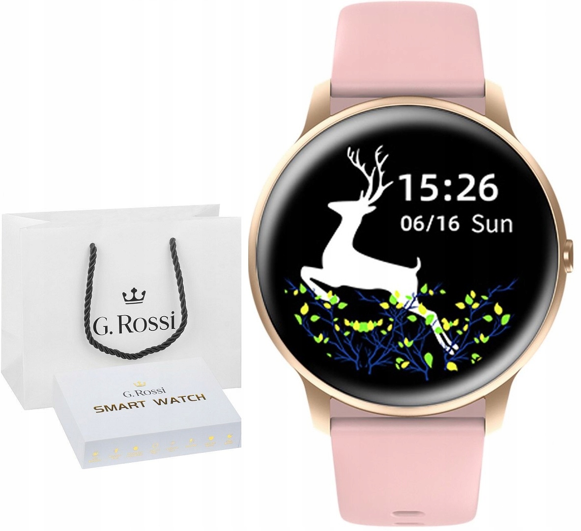 

Smartwatch Zegarek Damski G. Rossi Polskie Menu