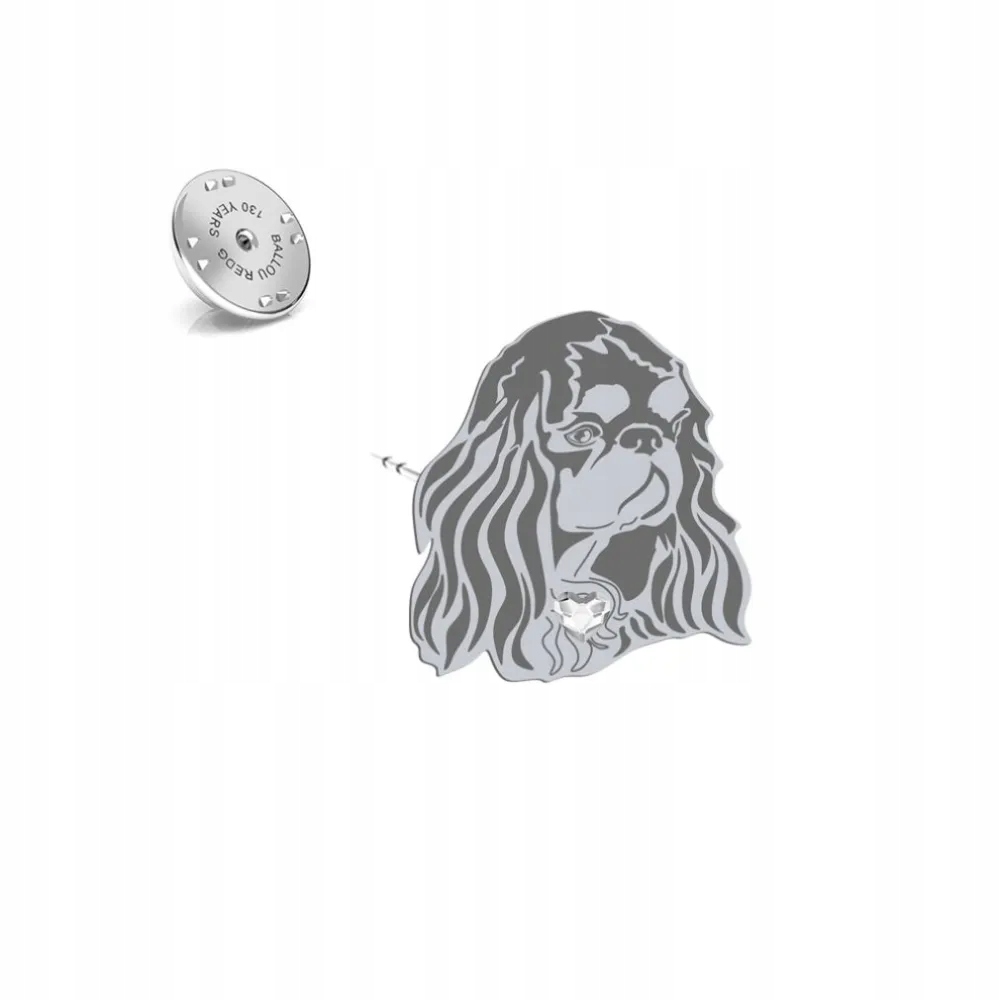 Odznak s King Charles Spaniel 925 Šperky Dedikace Bonus