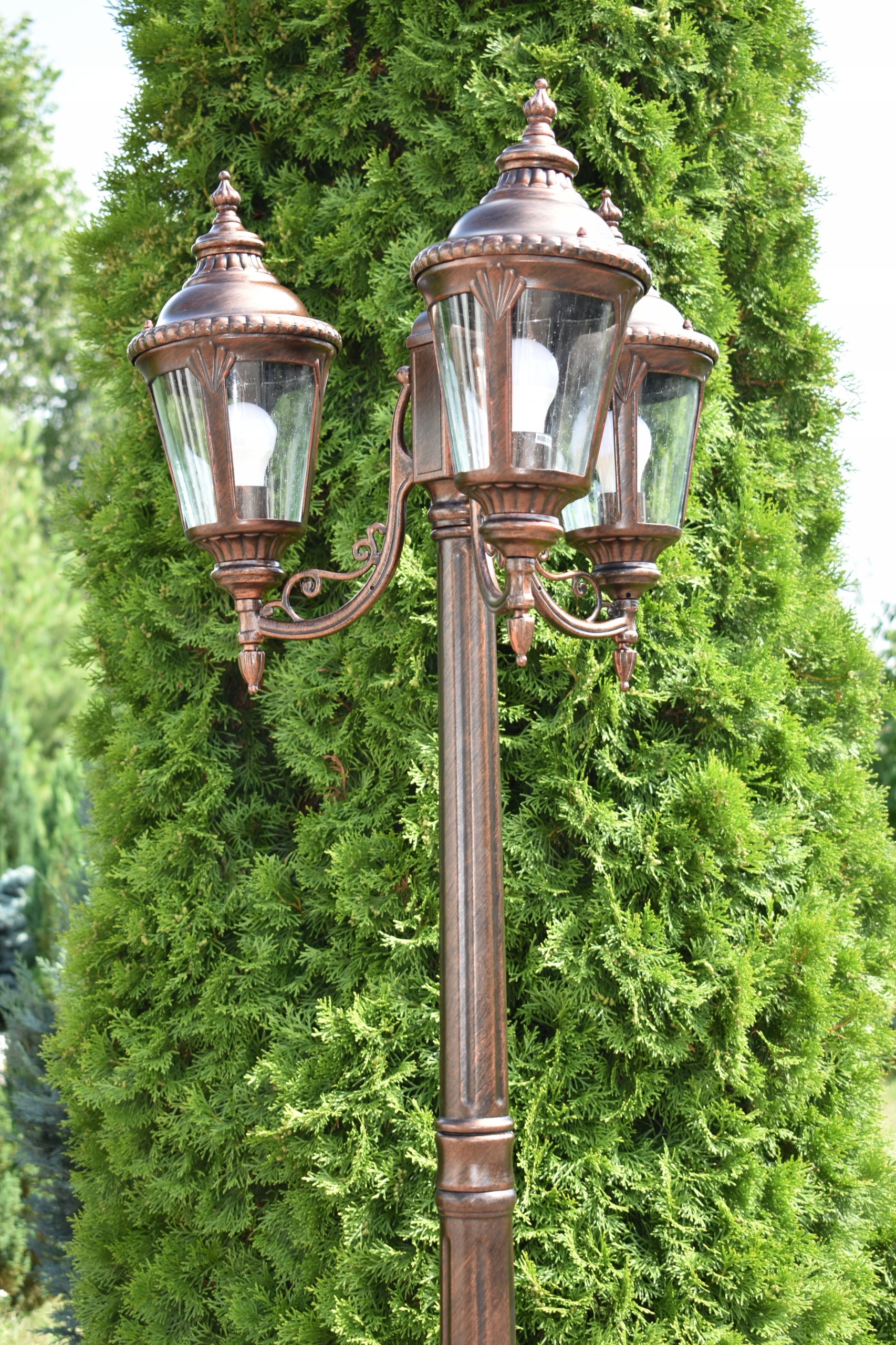 Latarnia ogrodowa BRĄZ/MIEDŹ BARBADOS 3F Nowość! Marka EUROSTAR