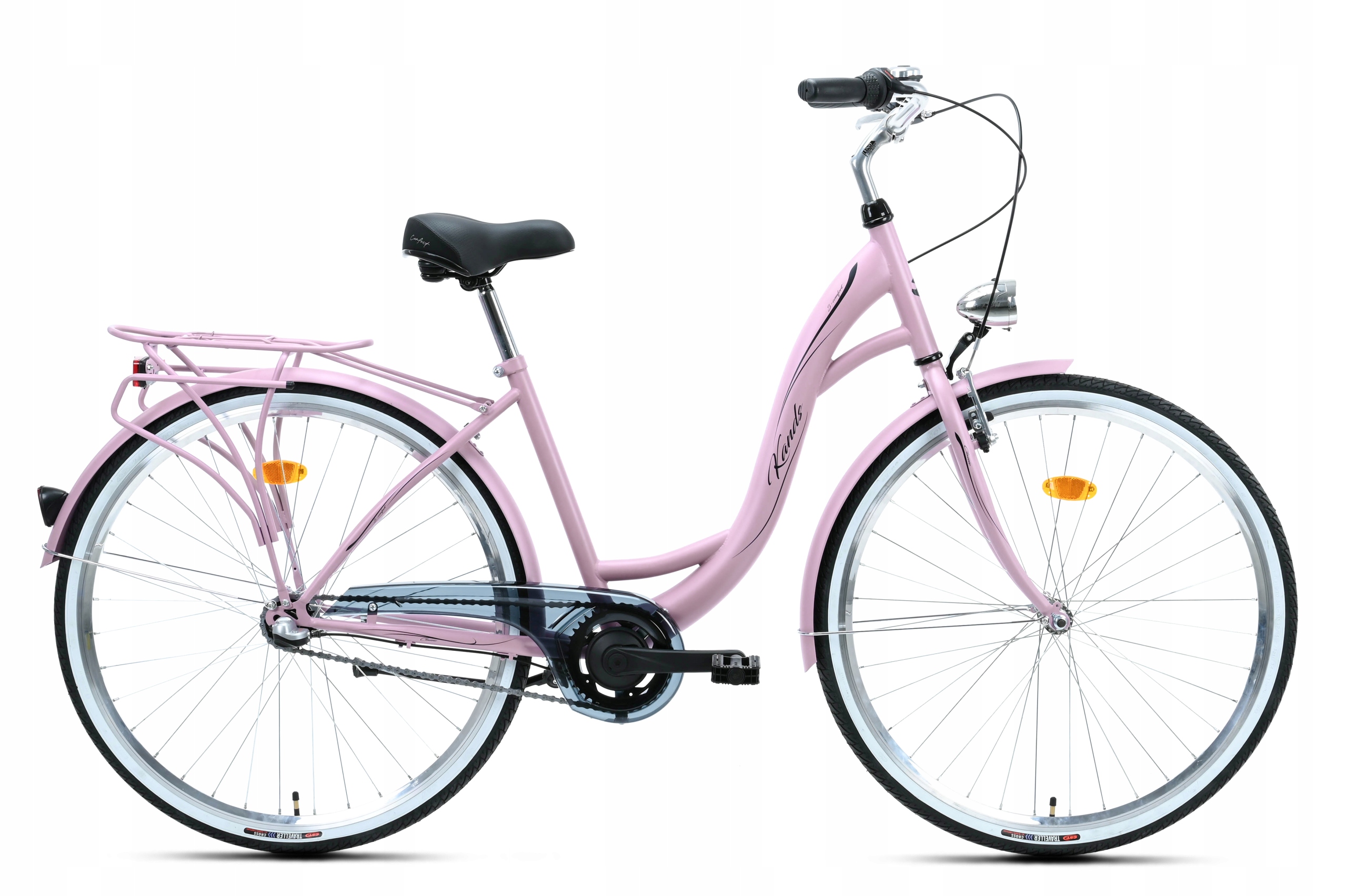 Rower Miejski Kands 28 S-comfort 3b różowy 18 r26