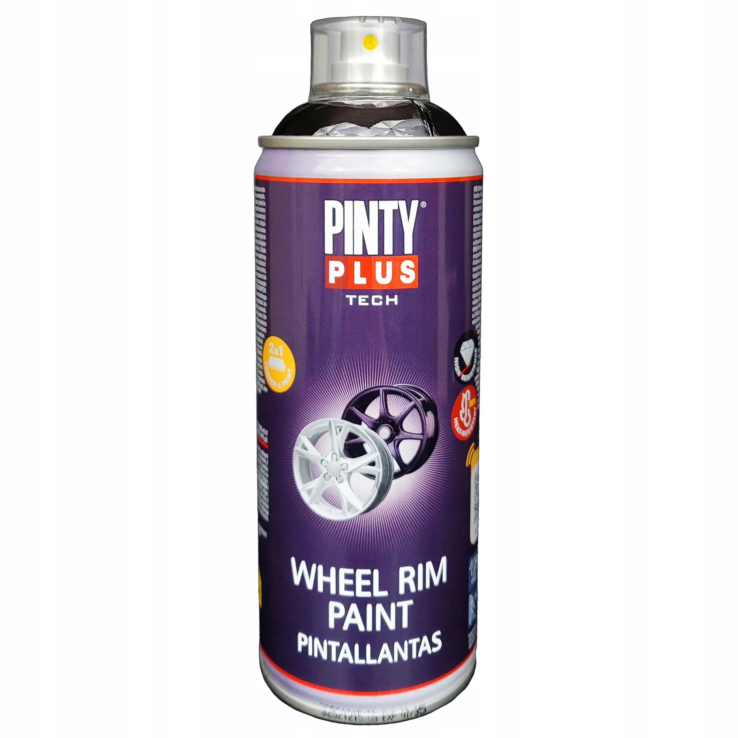 Farba do Felg Aluminiowych i Stalowych Czarny Połysk PintyPlus 400ml