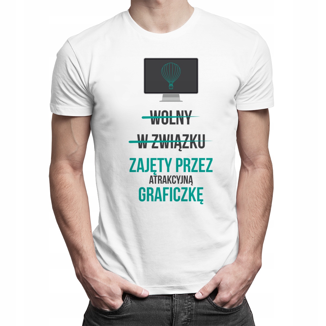 

Wolny W związku Zajęty - koszulka dla niego