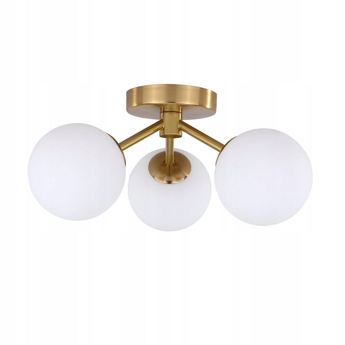 Moderná stropná lampa so zlatými sklenenými guľami do obývačky Light Prestige