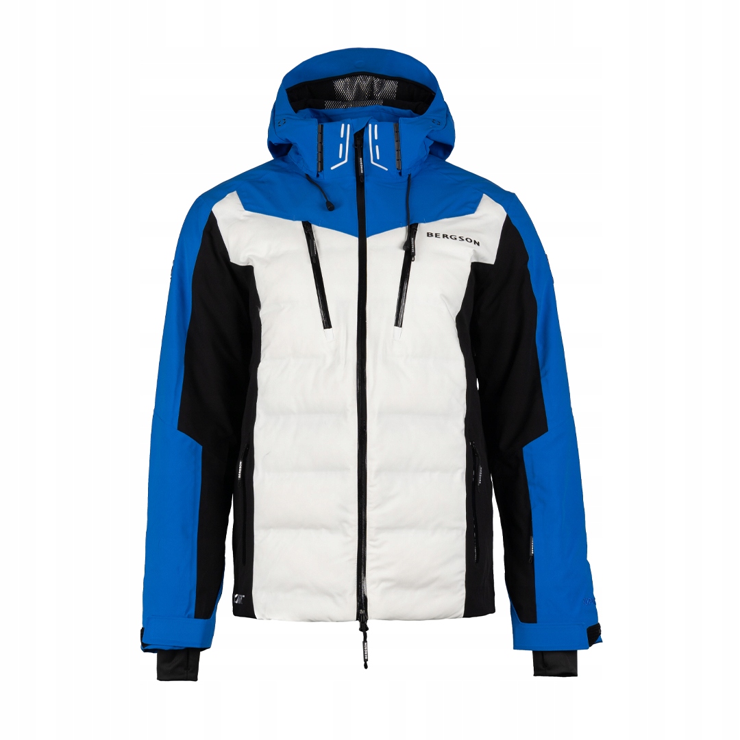 Pánská lyžařská bunda Bergson Velox Stx White/Blue velikost L