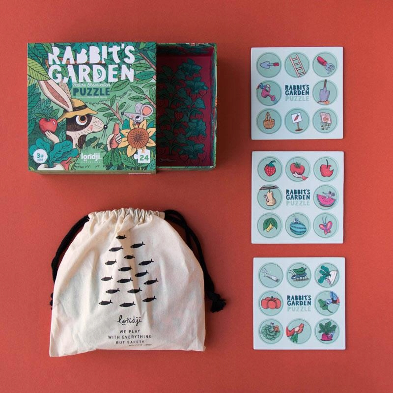Puzzle dla dzieci Ogród Króliczków | Londji Liczba elementów 24