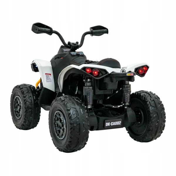 Duży Quad na akumulator Maverick CAN-AM ATV 2x200W 24V Biały Maksymalne obciążenie 30 kg