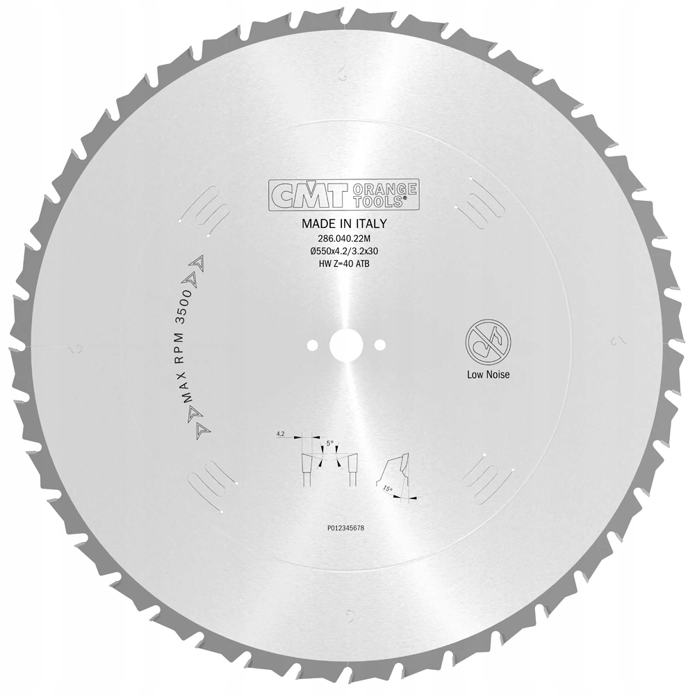 Tarcza do cięcia drewna z gwoździami 700x30mm z=46 15° Cmt