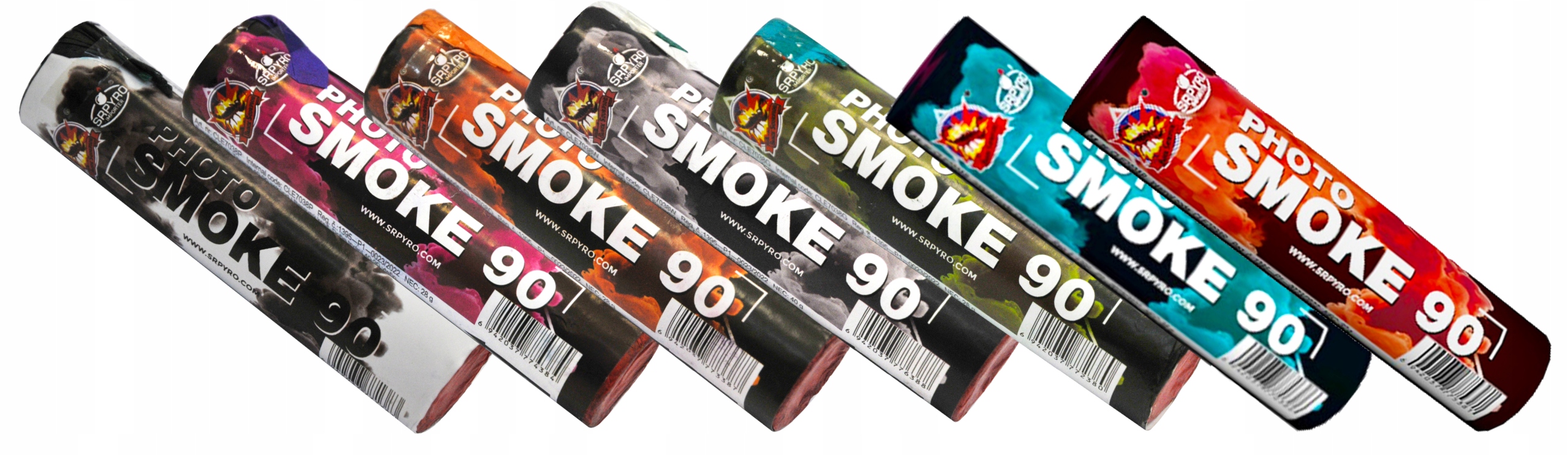 

Świece dymne Photo Smoke 7 sztuk Srpyro 90sek