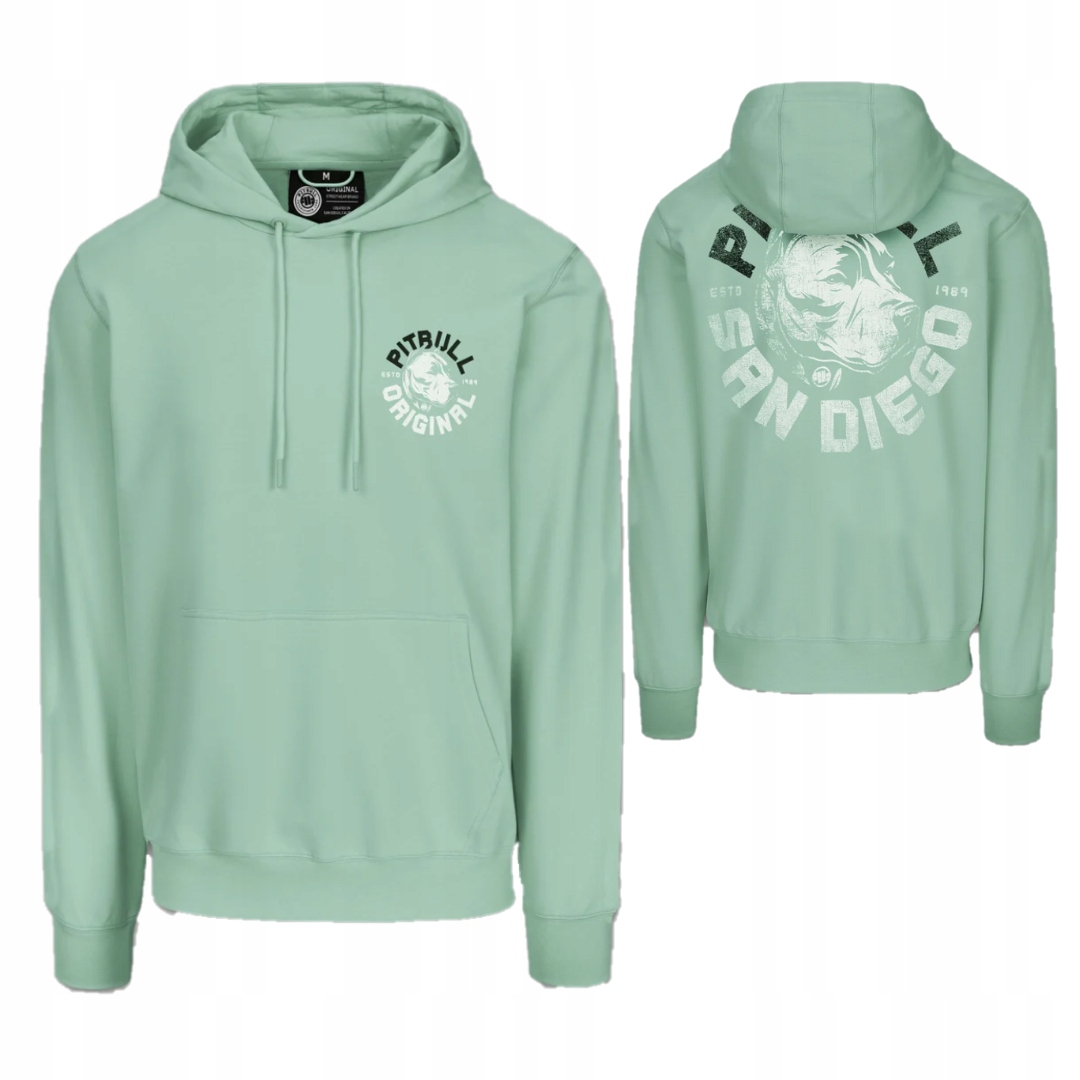 Pitbull West Coast Pánská Mikina S Kapucí Hooded Dog Sd Mint L