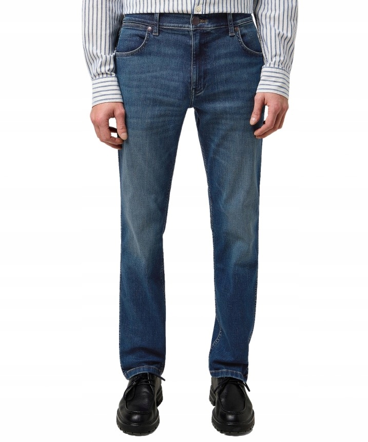 Pánské džíny Wrangler Greensboro W38 L34 Jednoduché 112371009 Marine Tint