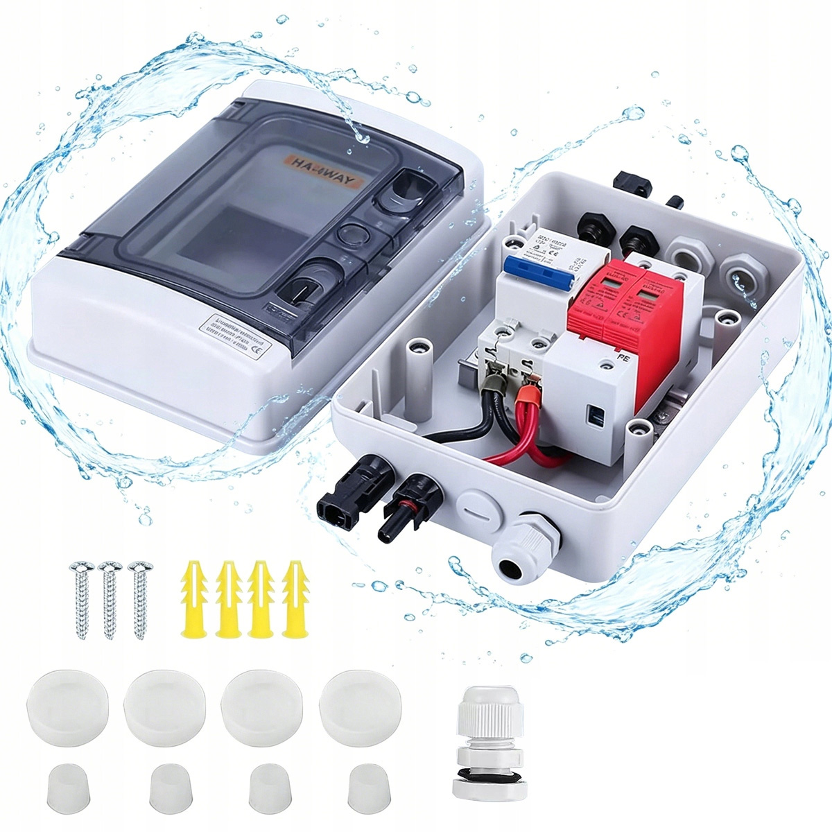 Rozdzielnica IP65 Zasilania Zabezpieczeń DC 1000V Pv Fotowoltaiki 1 String