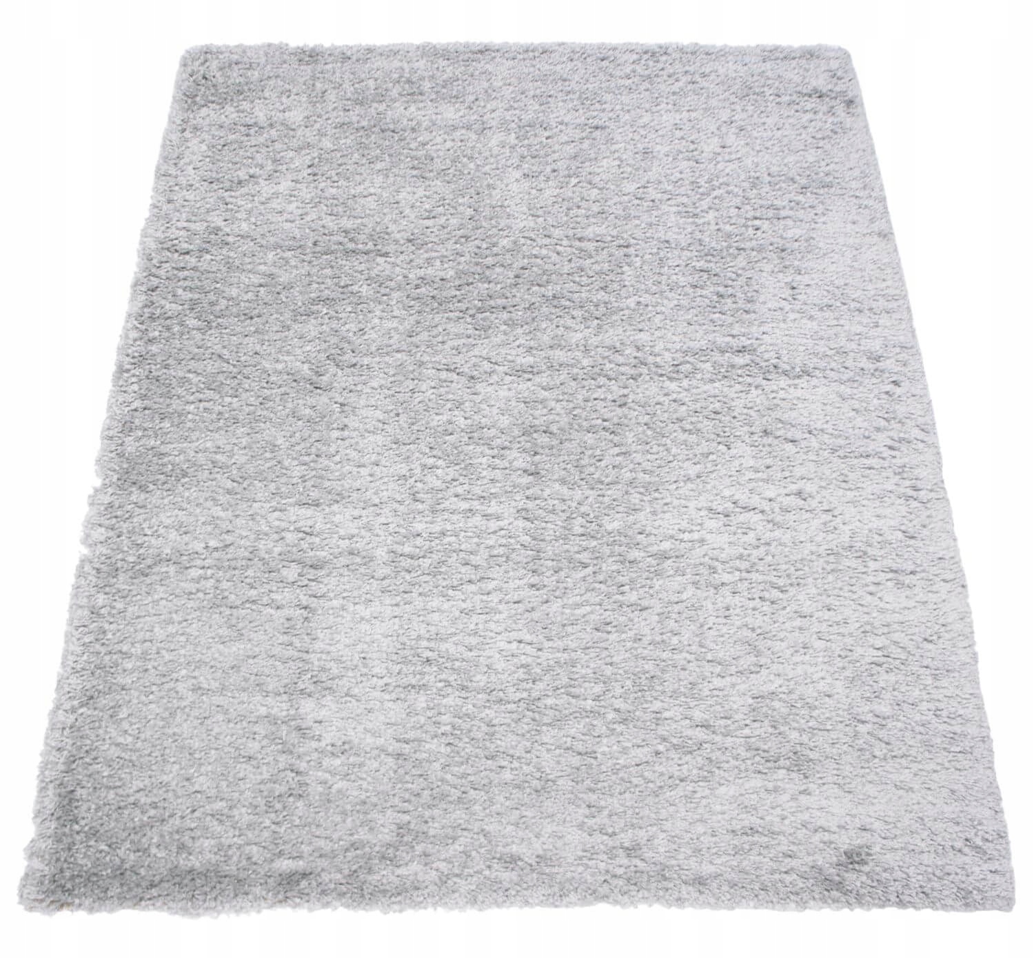Koberec Shaggy Sivý Do Obývačky Mäkký Plyšový Koberec 160X230