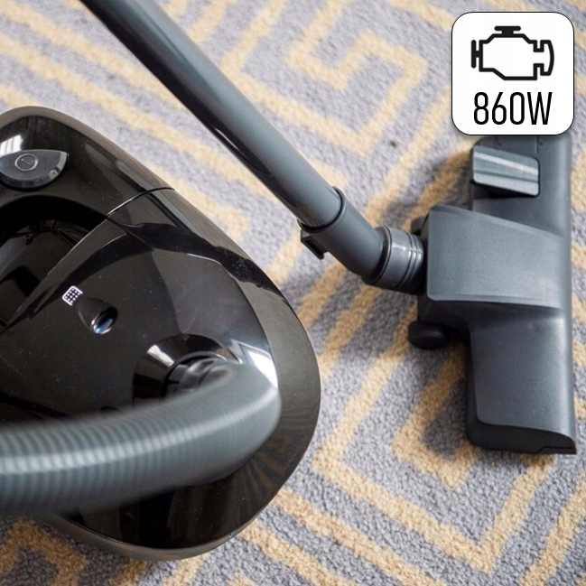MOCNY ODKURZACZ WORKOWY WIELOFUNKCYJNY 1600W + TURBOSZCZOTKA I AKCESORIA Konstrukcja automatyczny zwijacz przewodu