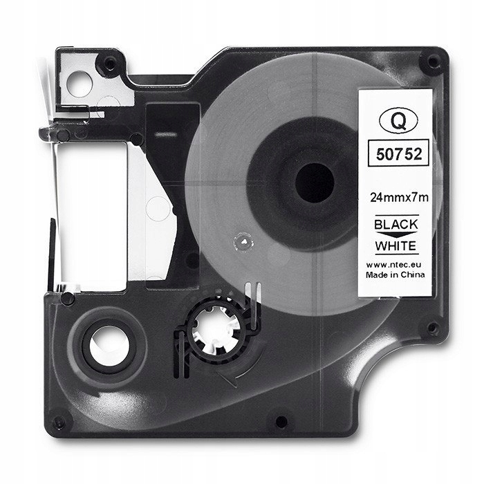 Taśma DYMO D1 Qoltec 53713, 53718, 24mm x 7m, Biała/Czarny - Profesjonalna EAN (GTIN) 5901878507521