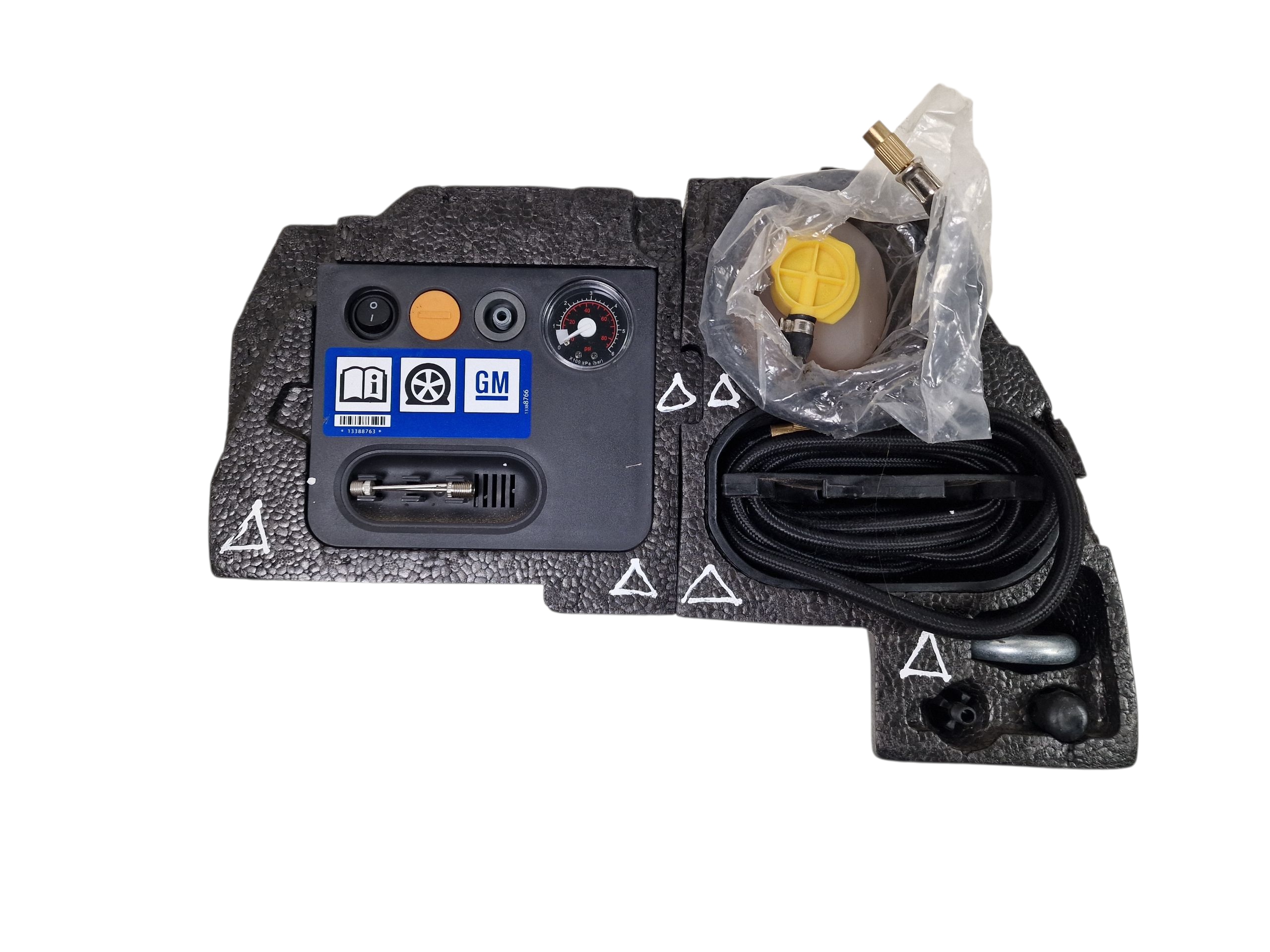 OPEL CORSA D (4) compressor; mandatory vehicle equipment wheels polystirene towing