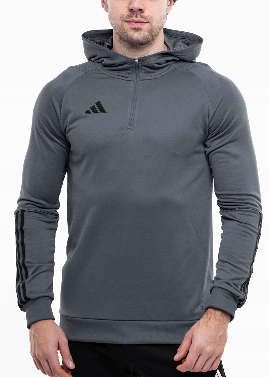 Pánská Mikina adidas s kapucí Sportovní mikina Zip 1/4 Tiro 23 vel L
