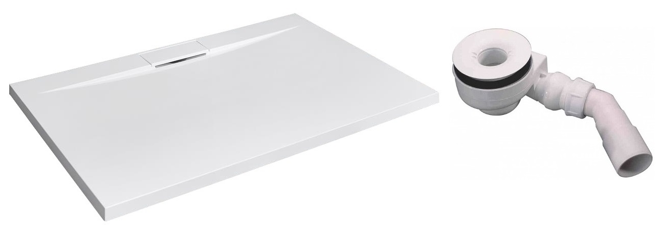 Brodzik prostokątny Giaros D 120x100 Biały Syfon Radaway
