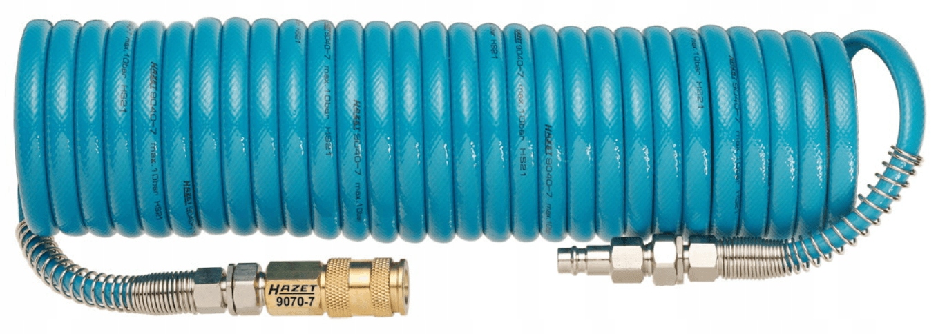 WĄŻ SPIRALNY Z SZYBKOZŁĄCZKAMI POLIURETANOWY