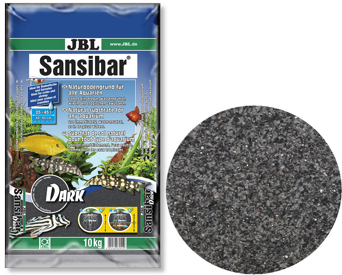 Jbl Sansibar Dark 10 kg Podłoże Piasek Żwir Ciemny