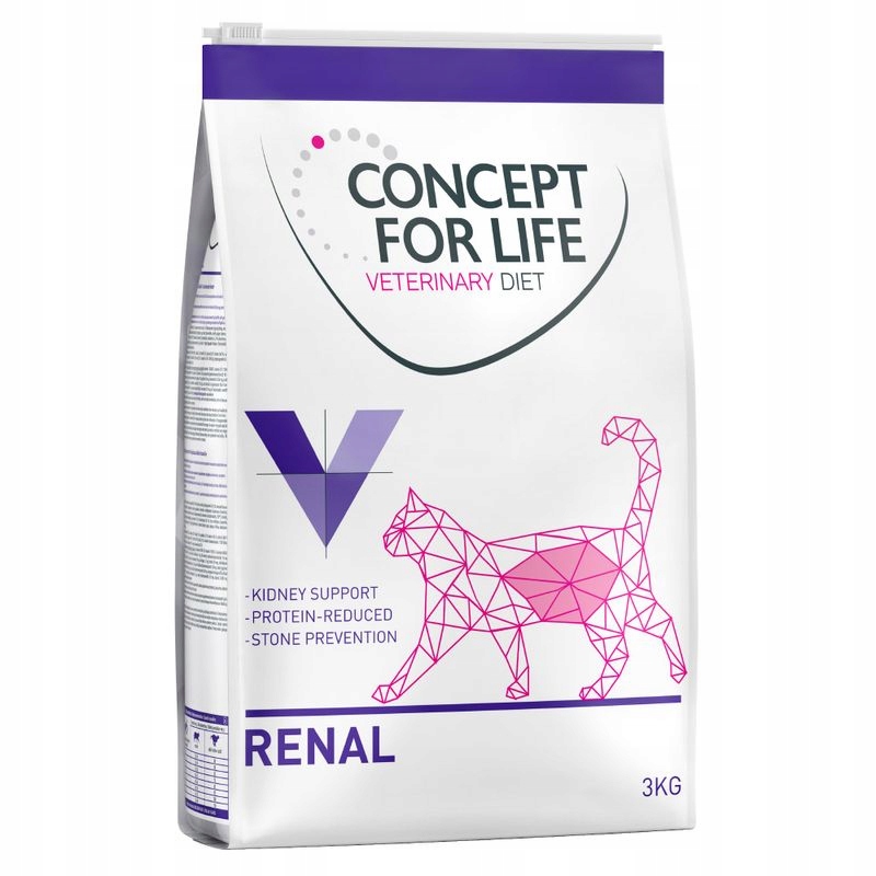 Concept For Life Veterinary Diet Renal sucha karma 3kg dla Kota