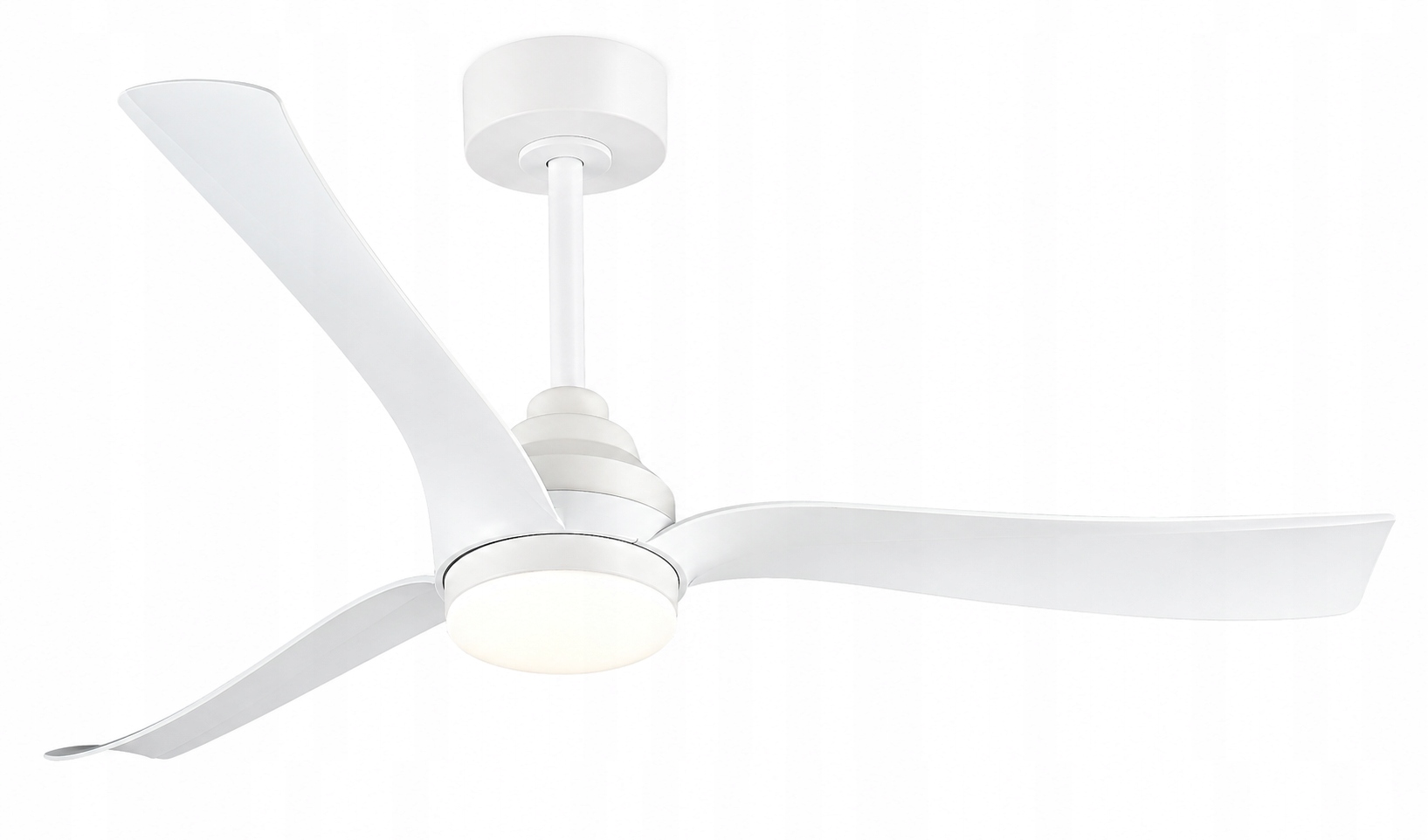 Stropný Ventilátor S Led Lampou 22W Diaľkový Ovládač Cct Biely Ø132 CM Vargo DL1369