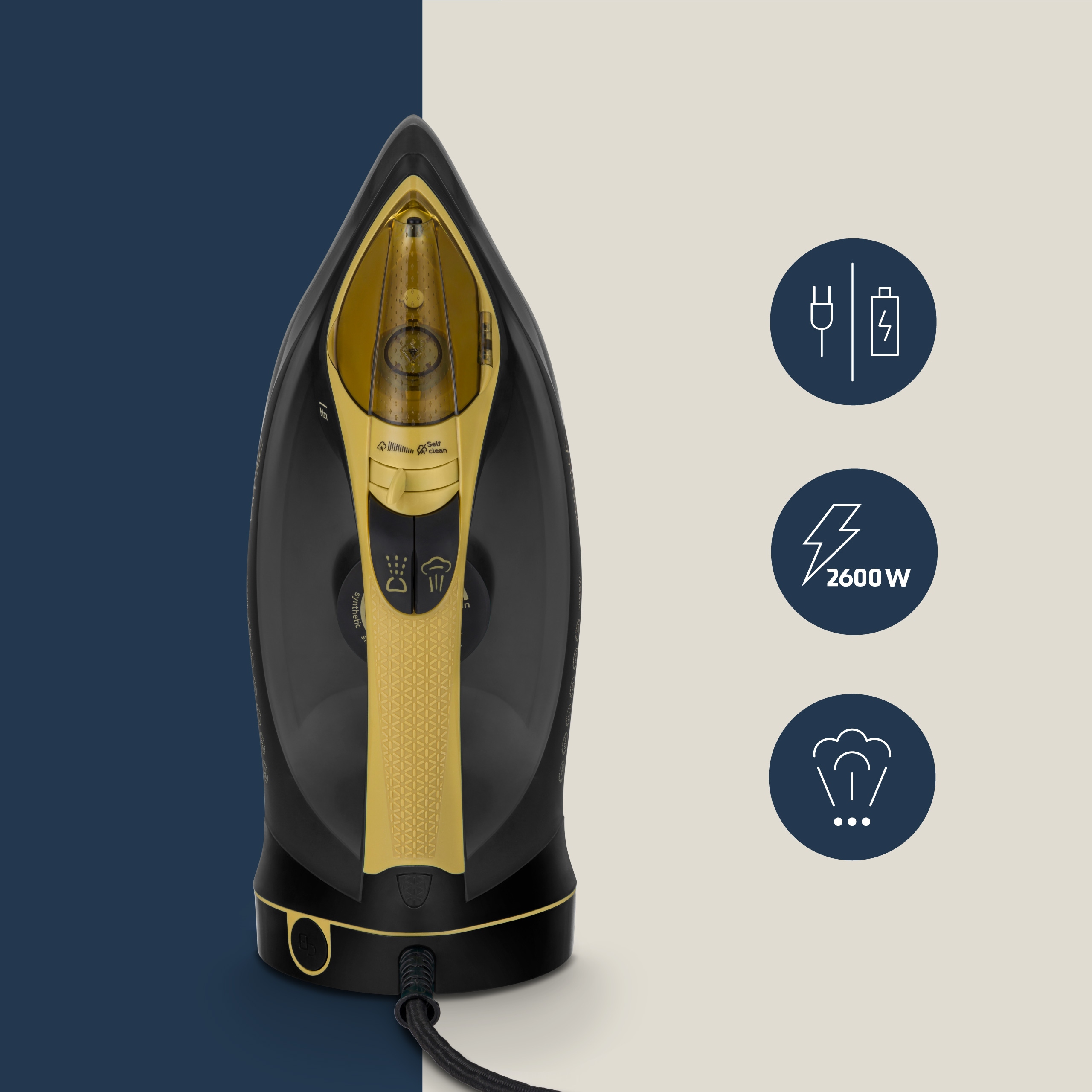 ŻELAZKO CERAMICZNE BEZPRZEWODOWE 2600W Gotowe w 3 sek Zeegma PROMOCJA Stan opakowania oryginalne