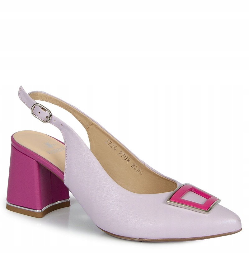 Kordel 2708 Růžové Kožené Sandály S Ozdobou 41