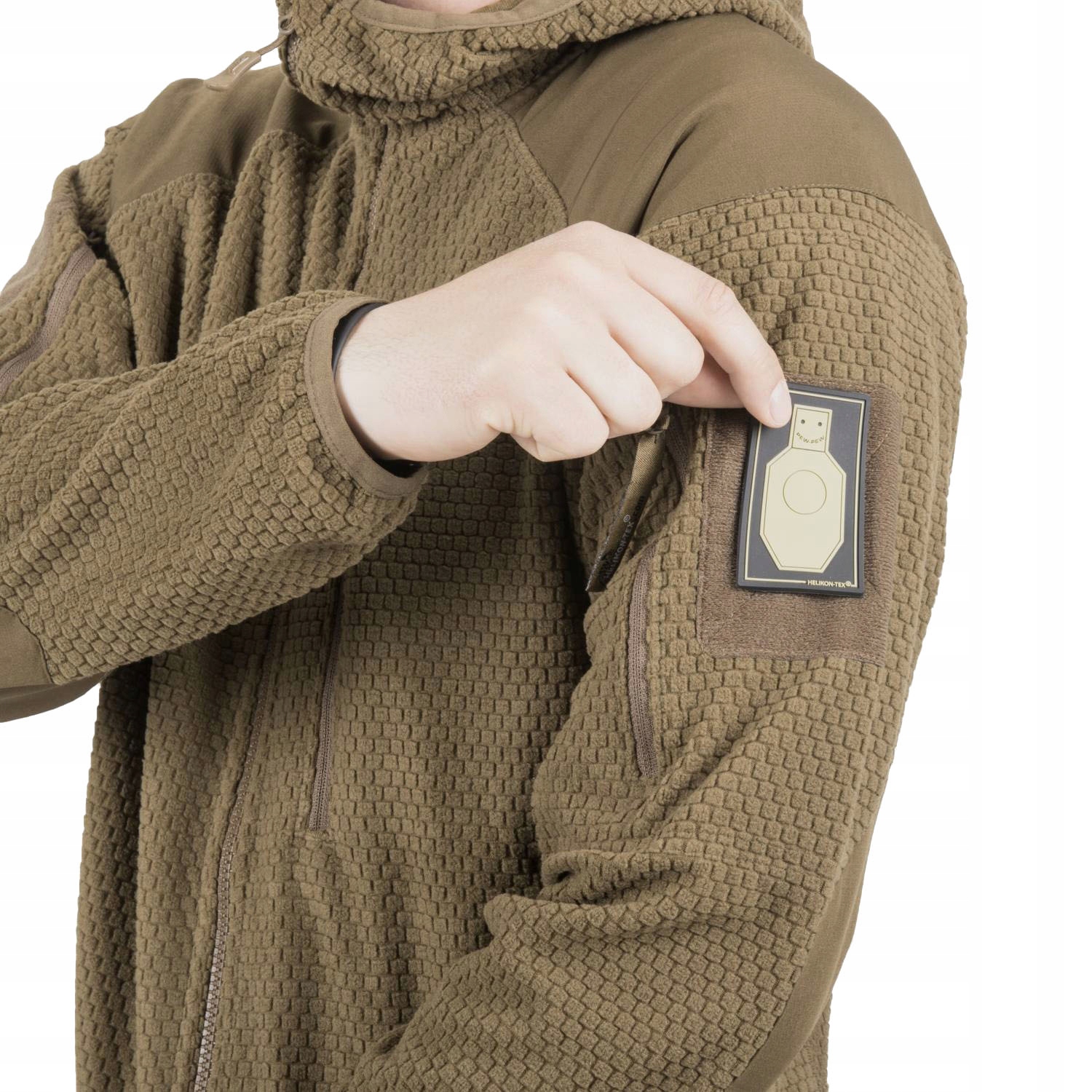 Bluza Polarowa Helikon Alpha Hoodie Czarna L Waga produktu z opakowaniem jednostkowym 0.7 kg