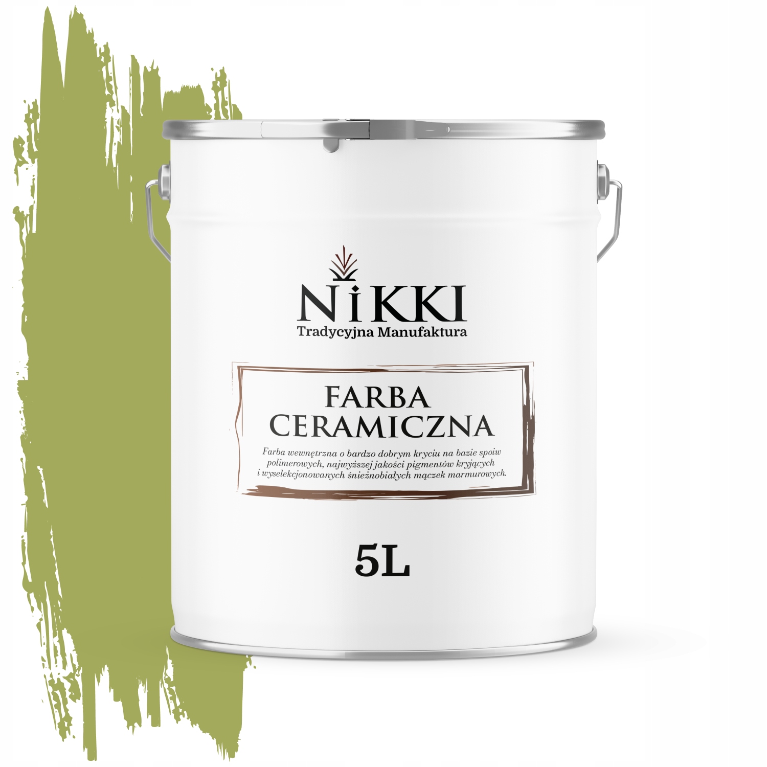 Keramická Stropná Farba Hrášková Tmavá H2437 Hlboká Matná 5 L