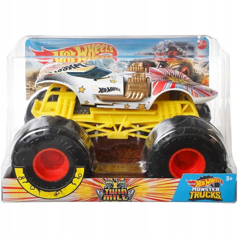 HOT WHEELS Pojazd Monster Trucks 1:24 TWIN MILL