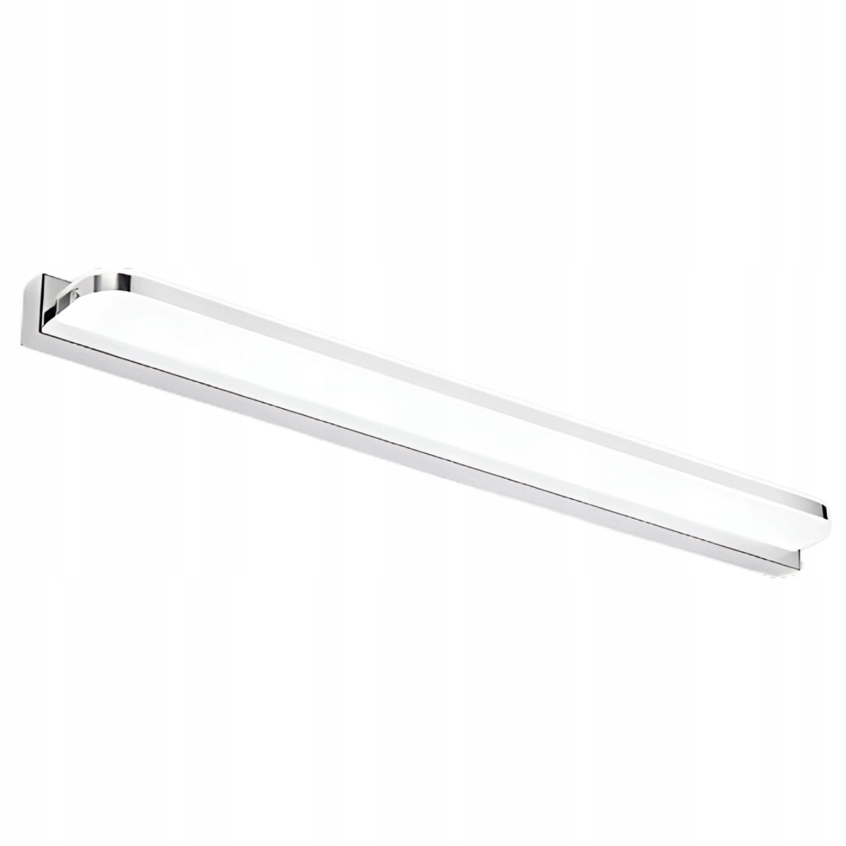 Strieborné nástenné svietidlo nad zrkadlo Abigali Mirror 4000K 60 cm, čierne